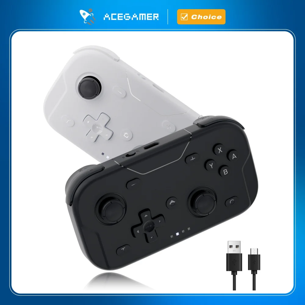 AceGamer 포켓 게임 컨트롤러 휴대용 홀 조이스틱 스위치/Switch2/Android/iOS/PC/Steamdeck용 1000Hz